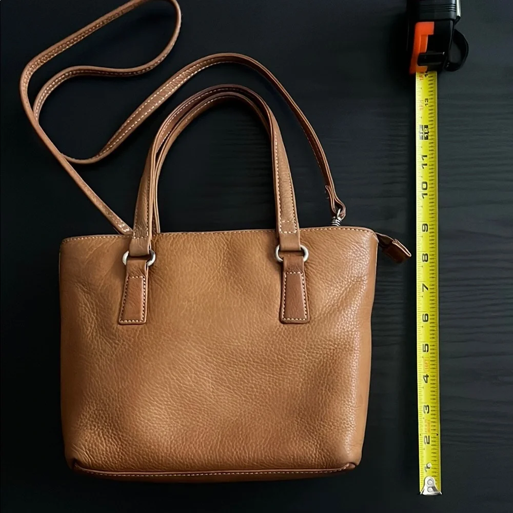 Vintage Fossil Tan Leather Tote bag - Picture 9 of 10